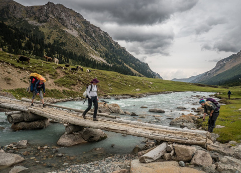 Trekking w Kirgistanie wśród Gór Niebiańskich, sierpień 2016 r. fot. © Magda Załoga, Barents.pl