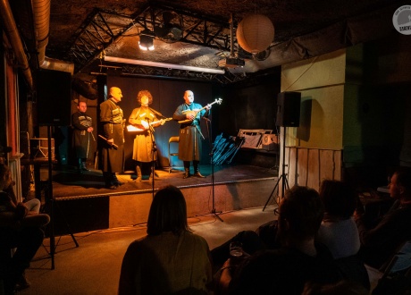 Koncert Trio Okriba z Gruzji podczas inaugurującji nowego sezonu aktywnych podróży. fot. © Agnieszka Kaniewska, Barents.pl