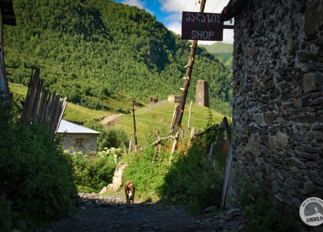 Swańskie wioski na trasie przejazdu. Gruzja na rowerze: do serca Kaukazu fot. © Roman Stanek, Barents.pl 
