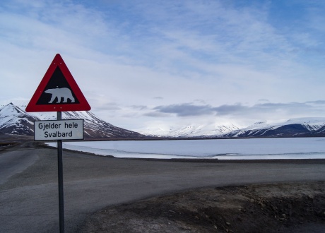 Spacer do "bramy Longyearbyen". fot. © Paweł Gardziej, Barents.pl