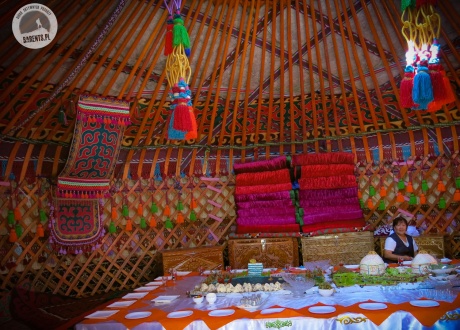 Interior of a yurt in the Tian Shan, Kyrgyzstan. © Roman Stanek Barents.pl Active Travel AGency