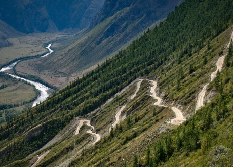 Przełęcz Katu-Jaryk. Rowerem po najładniejszych górach Syberii - Ałtaju fot. © Łukasz Bujonek, Barents.pl